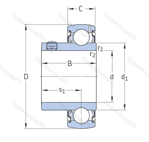 Корпусный подшипник YAT 210 в Волгограде