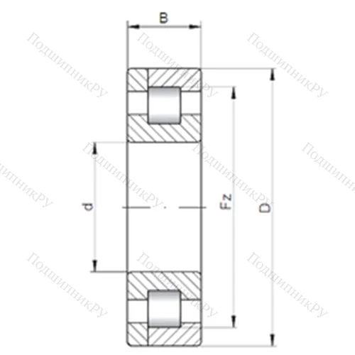 Подшипник роликовый радиальный NP 29/630 от производителя  CX