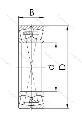 Сферический роликовый подшипник 3612 Н (22312 MW 33) в Волгограде