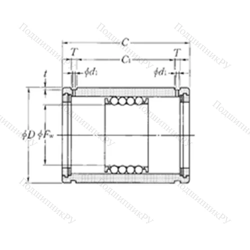 Подшипник шариковый линейный KD 6085100