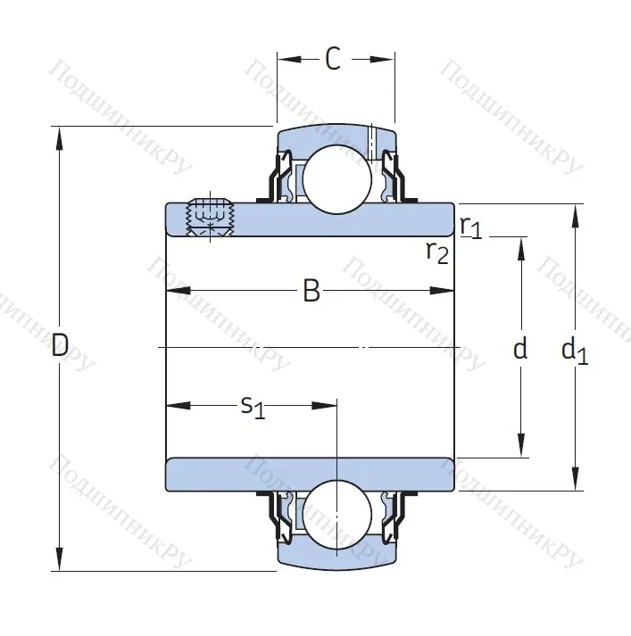 Корпусный подшипник YAR 206-2F в Волгограде