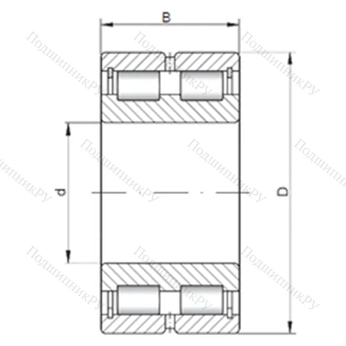 Подшипник роликовый радиальный NNCL 4976 V от производителя  CX Подшипник роликовый радиальный NNCL 4976 V от производителя  CX