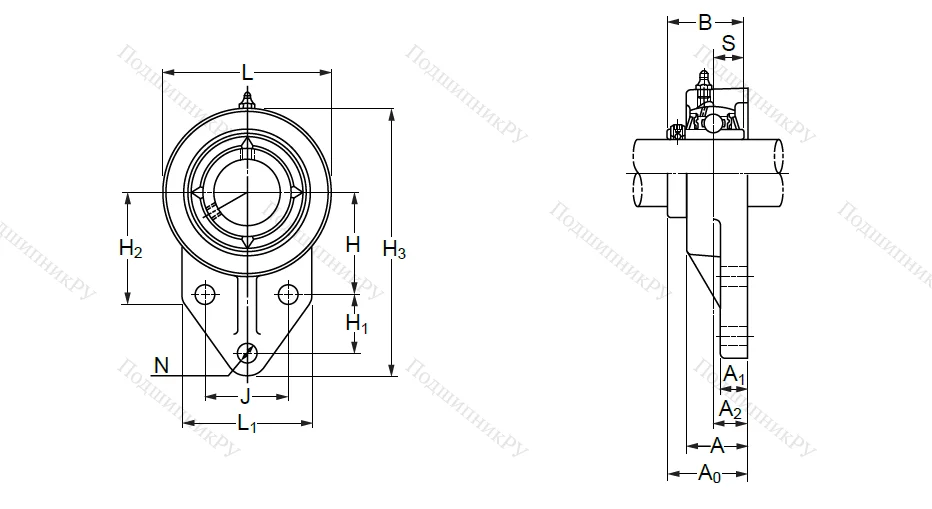 Подшипниковый узел UCFK 207 (UCFH 207) в Волгограде