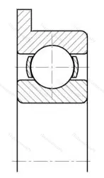 Подшипник  840017 размер 7x19x6