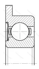 Подшипник  860100 размер 10x26x8 от производителя  ГПЗ-1