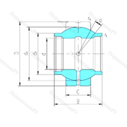 Подшипник скольжения сферический GEWZ 82ES от производителя  LS