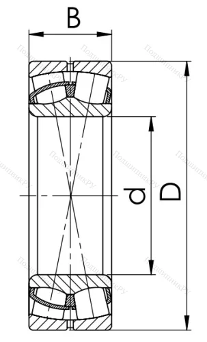 Сферический роликовый подшипник 53517 АН (22217 CW 33) в Волгограде