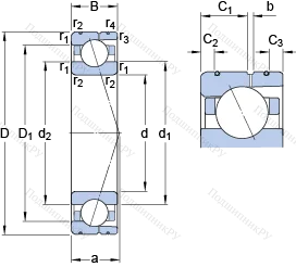 Подшипник 7021 ACD/HCP 4AL