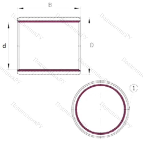 Подшипник скольжения EGB 95100-E 40