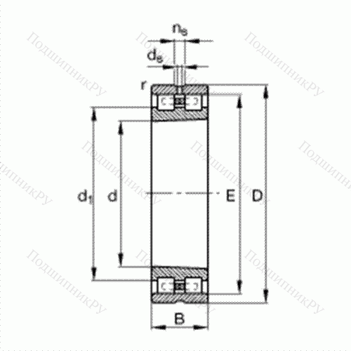 Подшипник роликовый радиальный NN 3022-AS-K-M-SP от производителя  FAG Подшипник роликовый радиальный NN 3022-AS-K-M-SP от производителя  FAG