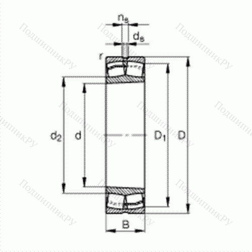 Подшипник роликовый самоустанавливающийся для машин с колебательным механизмом 22313-E 1-K-T 41A от производителя  FAG Подшипник роликовый самоустанавливающийся для машин с колебательным механизмом 22313-E 1-K-T 41A от производителя  FAG